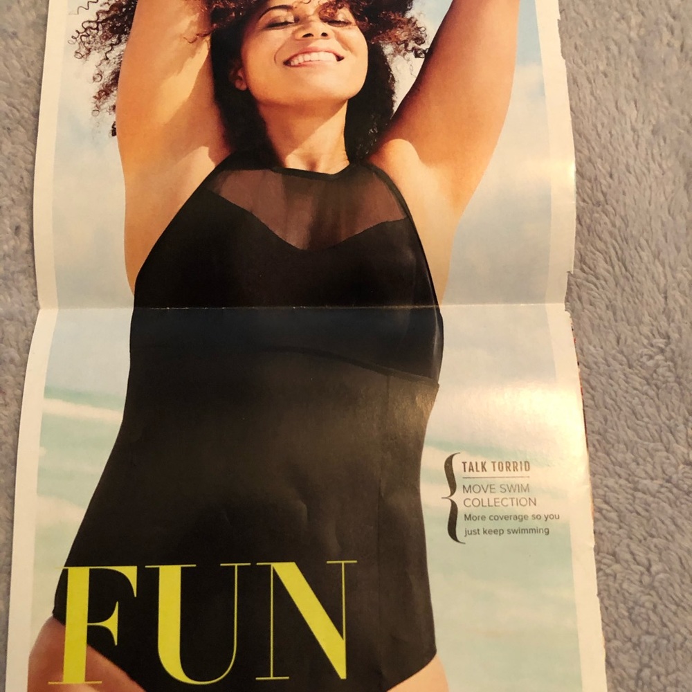 Torrid  swim illusion high neck swimsuit NWT 3x